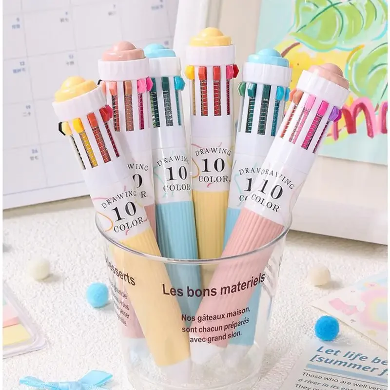 قلم حبر جاف 28 لونًا 0.8 مم قلم كتابة متعدد الألوان للرسم واللوازم المدرسية والقرطاسية