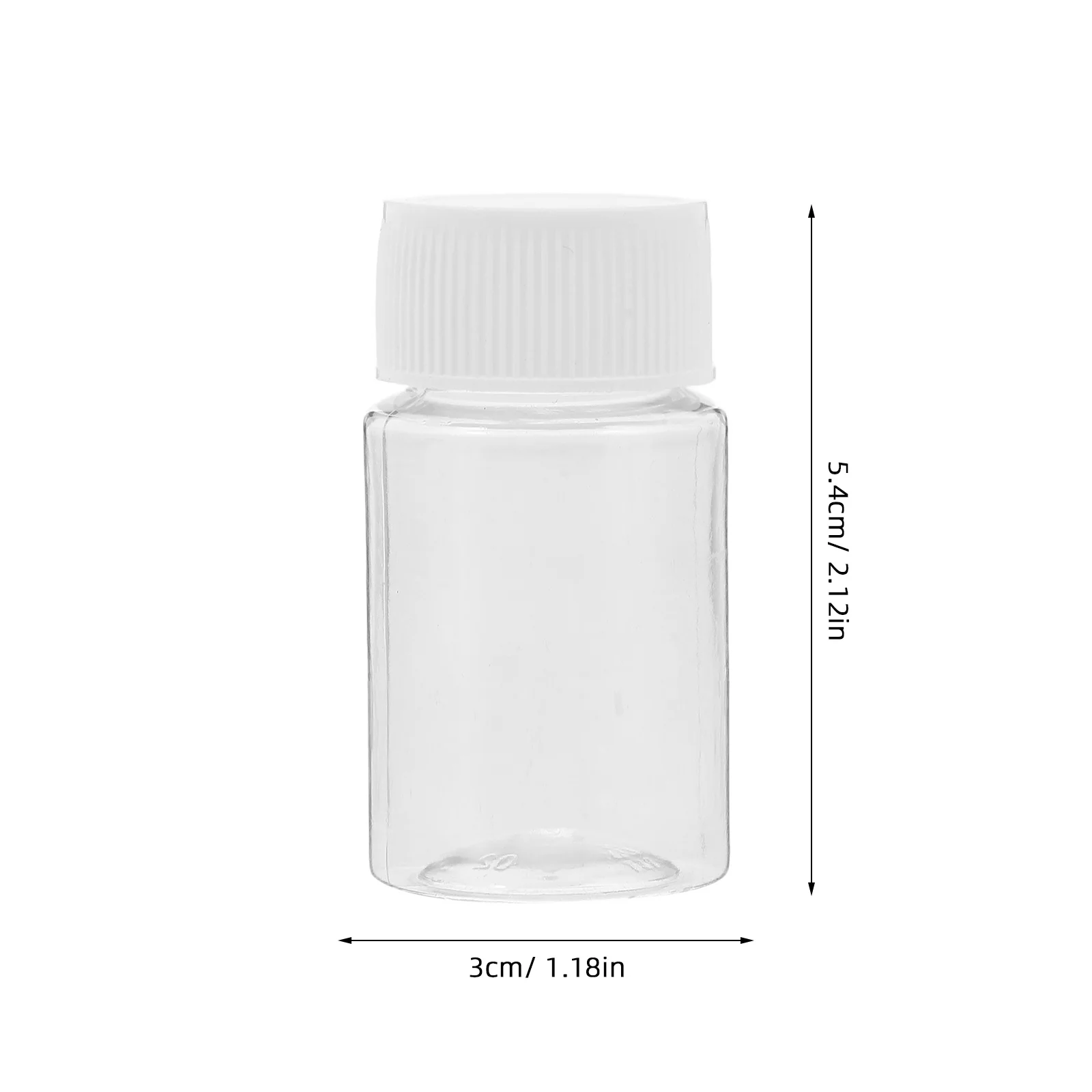 10 قطعة زجاجات كاشف مختبر واسعة الفم حاوية تخزين بلاستيكية شفافة تصميم شفاف سهل التعبئة صب للمختبر والمكتب المنزلي