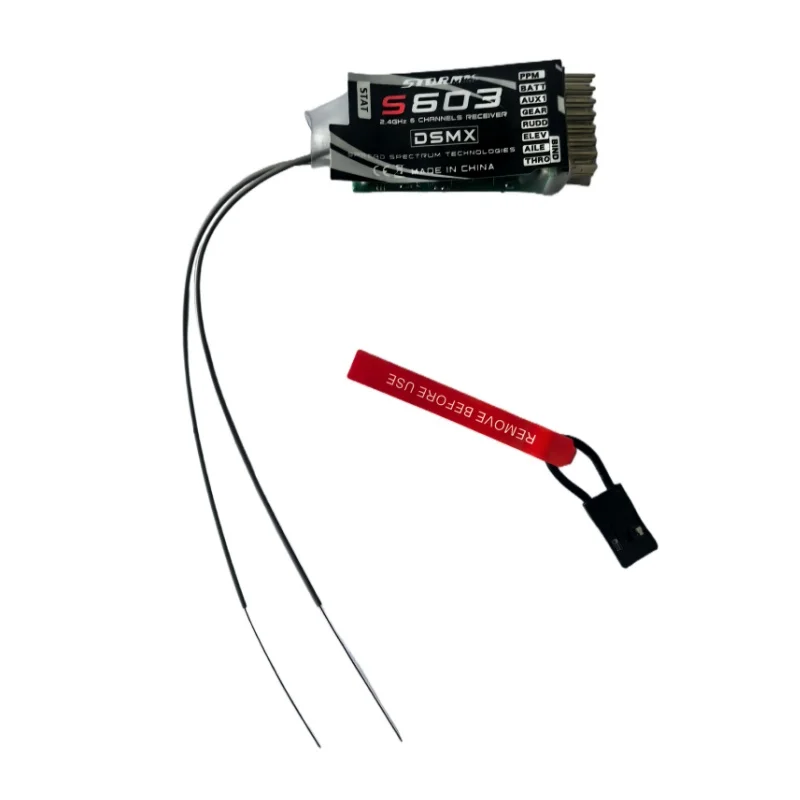 S603 DSMX DSM2 6CH RC Receiver PPM Output Long Range for Spektrum DX6i DX7 DX8 JR DSX7 DSX9 W/15db Gain Antenna PK AR6210 RX