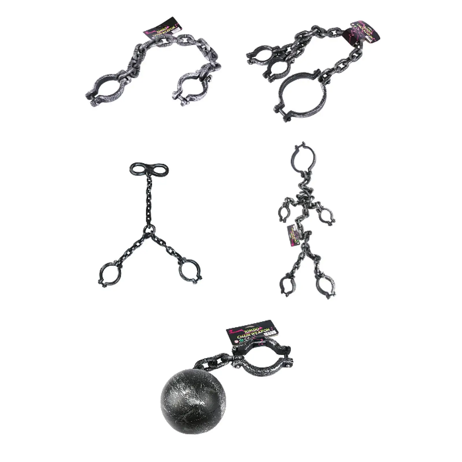 Halloween Shackles Fake Shackles Prop Portable Realistic Ornament Halloween