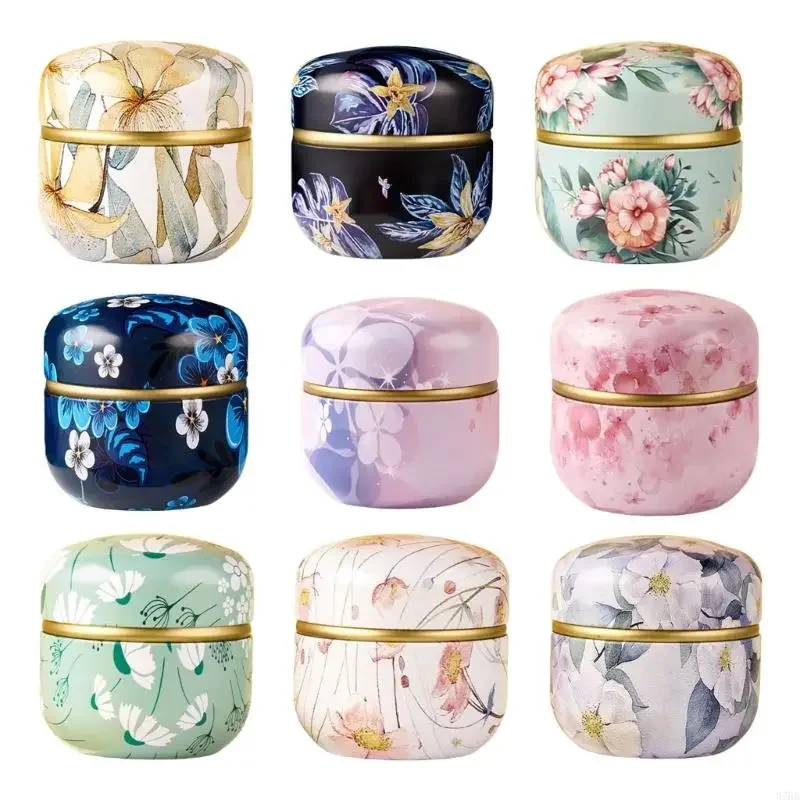 مقاومة للصدأ الشاي القصدير المحمولة صفيح صندوق تخزين مختومة الحلوى وجبات خفيفة علبة قهوة للسفر المطبخ استخدام Y5GB #3