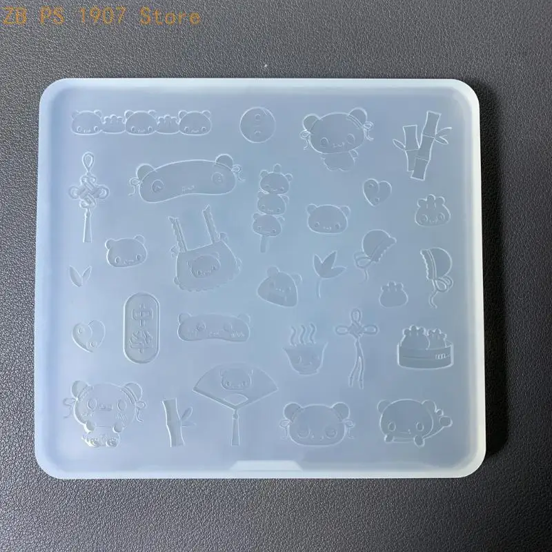 Panda Shaped Accessories Silicone Mold Epoxy Resin Mould for Jewelry Enthusiasts 55KA
