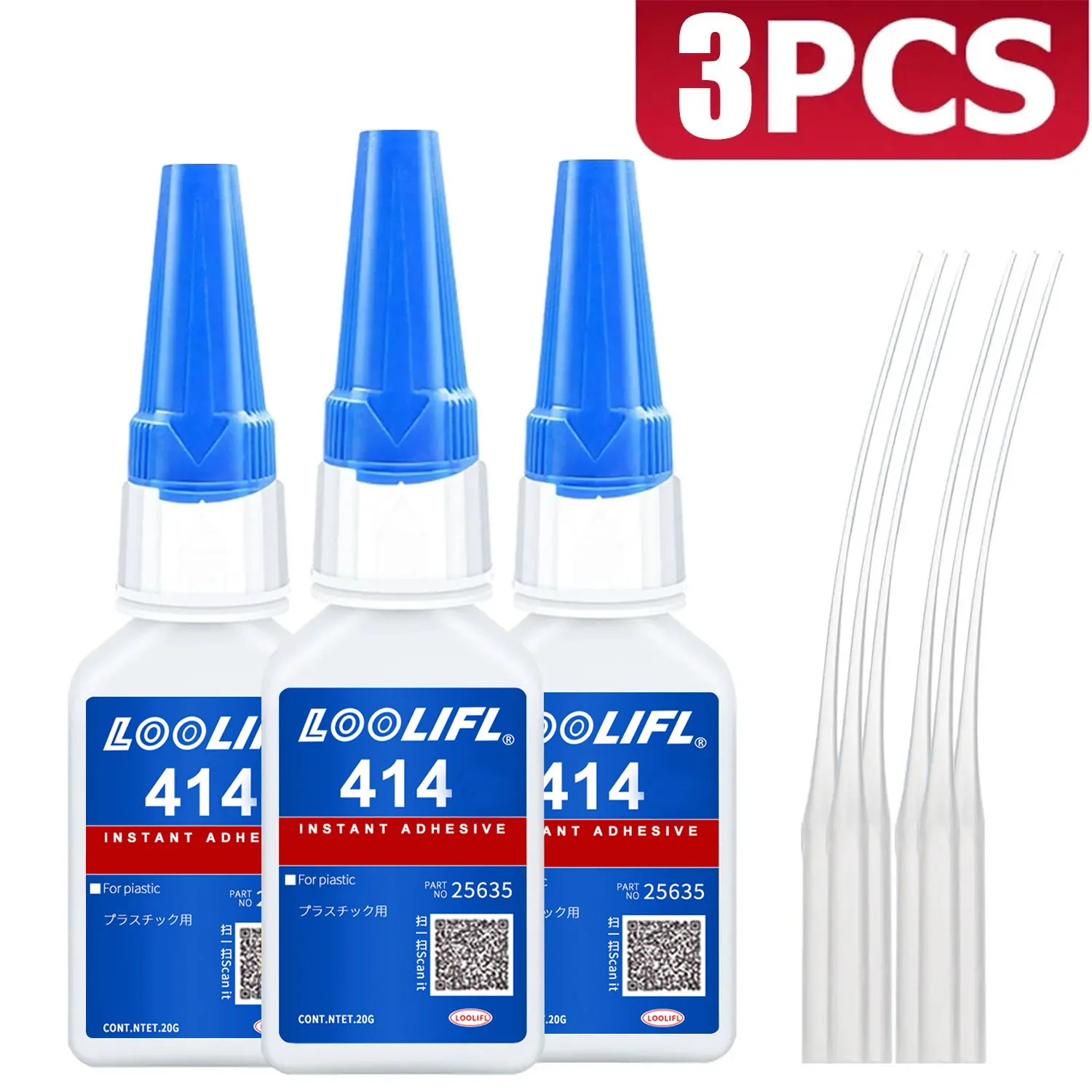 LOOLIFL 20 ml 401/406 Instant Sterke Superlijm Universele Superlijm Machtige Instant Lijm voor Hars Keramiek Metaal Glas Sneldrogend