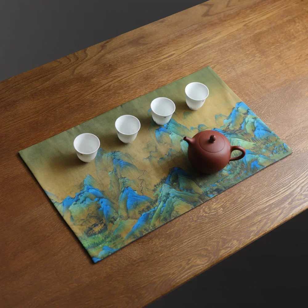 Table Mat Placemat, Cup Holder, Tea Pads, Tea Towel, Kitchen Tea Accessories, Decoration Cloth Napkin, Coaster, 50*30cm