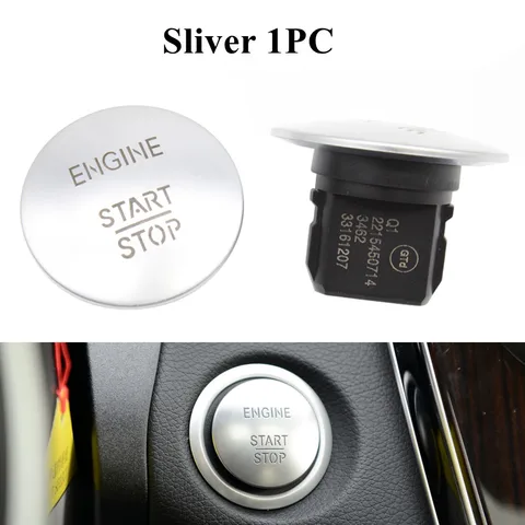 Для Mercedes Benz Keyless Go Start Stop кнопка зажигания двигателя автомобиля W205 W212 W164 W166 W221 2215450714