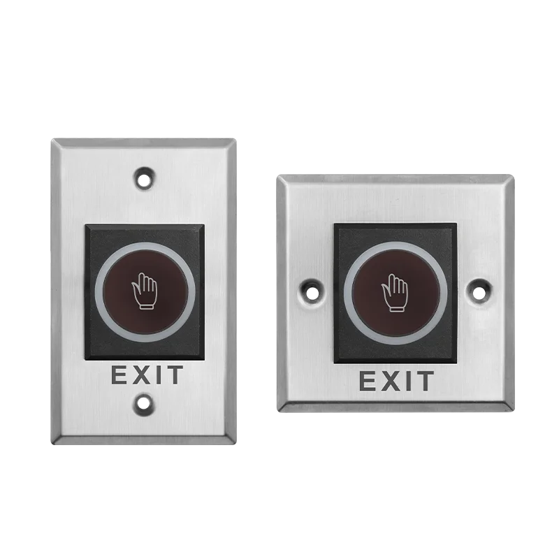 12V 24V No Touch Exit Button Release Switch Opener NO COM NC LED Light for Door Access Control System Entry Open