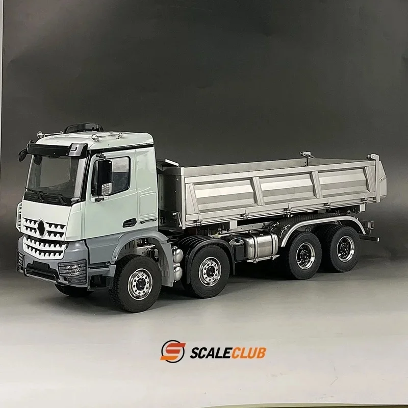 Scaleclub Model 1/14 Dla Mercedes-Benz Arocs 8x8 3-drożna hydrauliczna wywrotka Dla Tamiya Lesu Rc Przyczepa Wywrotka