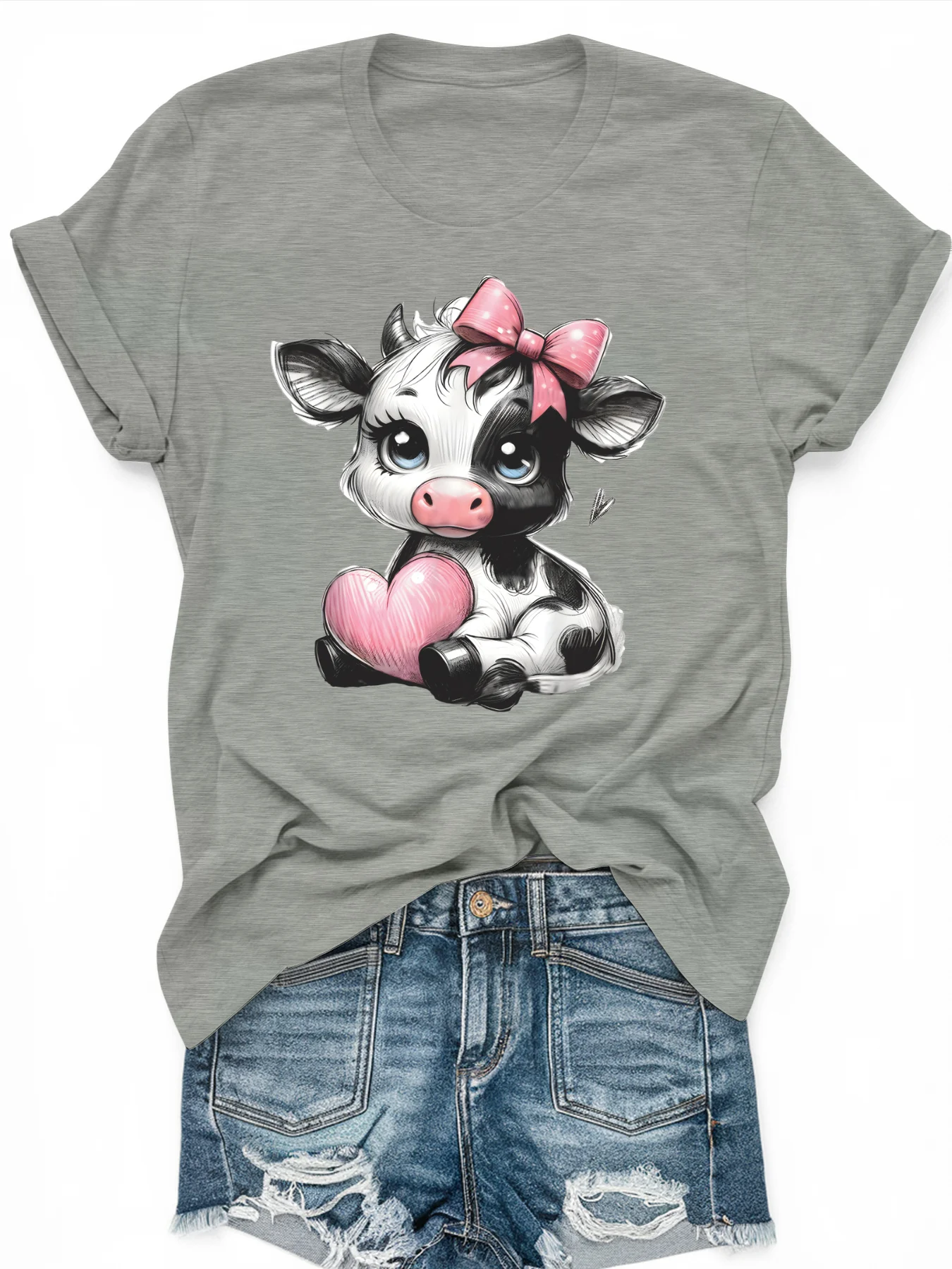 

Женская футболка с короткими рукавами и принтом размера PLUS, свободная и повседневная, мягкая, удобная и дышащая, для занятий спортом на открытом воздухе