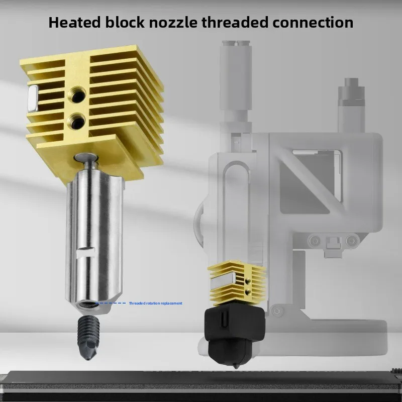 Quick Disassembly Hot End Kit Brass Heat Dissipation Sink Hardened Steel Nozzle High Precision Upgrade Parts for 3D Printer