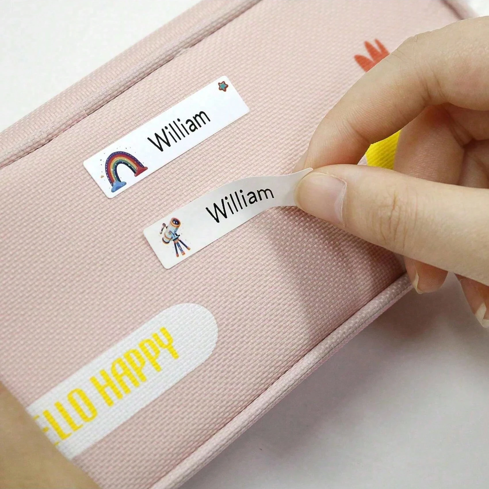 4.6*1.2 سنتيمتر ملصقات اسم مخصص ، تسميات اسم شخصية للأطفال ، العودة إلى المدرسة التموين للأطفال ، علامات أسماء مخصصة مقاوم للماء
