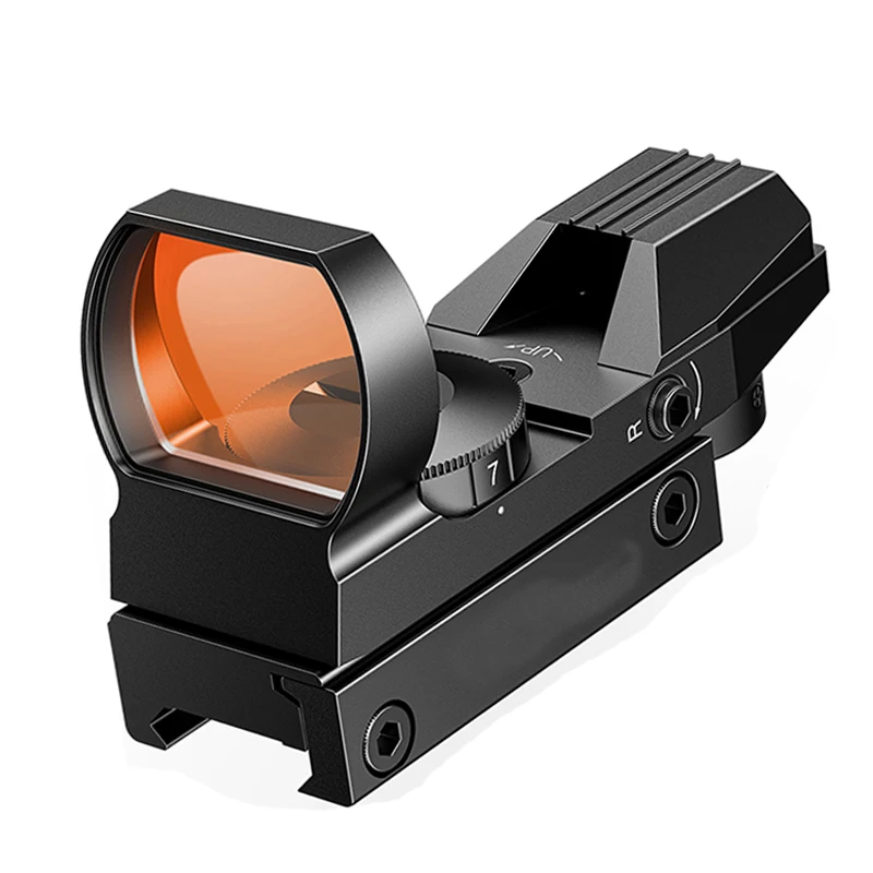 4 Adjustable Reticles Red Dot Sight  with Rail Mount Shooting Aiming Optical Instrument Reflection Point Aiming