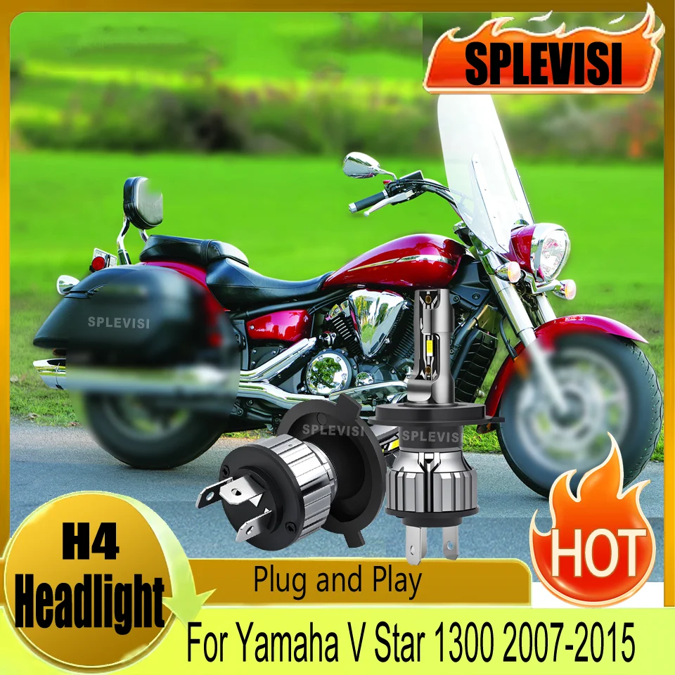 

motorcycle Headlight Improved Night Lighting Performance For Yamaha V Star 1300 2007 2008 2009 2010 2011 2012 2013 2014 2015