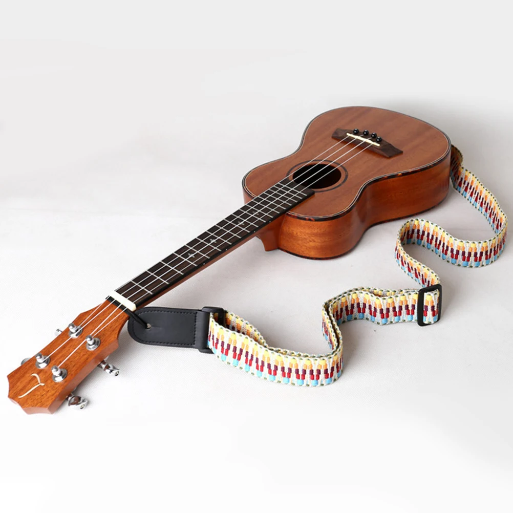 

2 Pcs Guitar Strap Ukulele Electric Accessories Straps Headstock Shoulder Small Sling