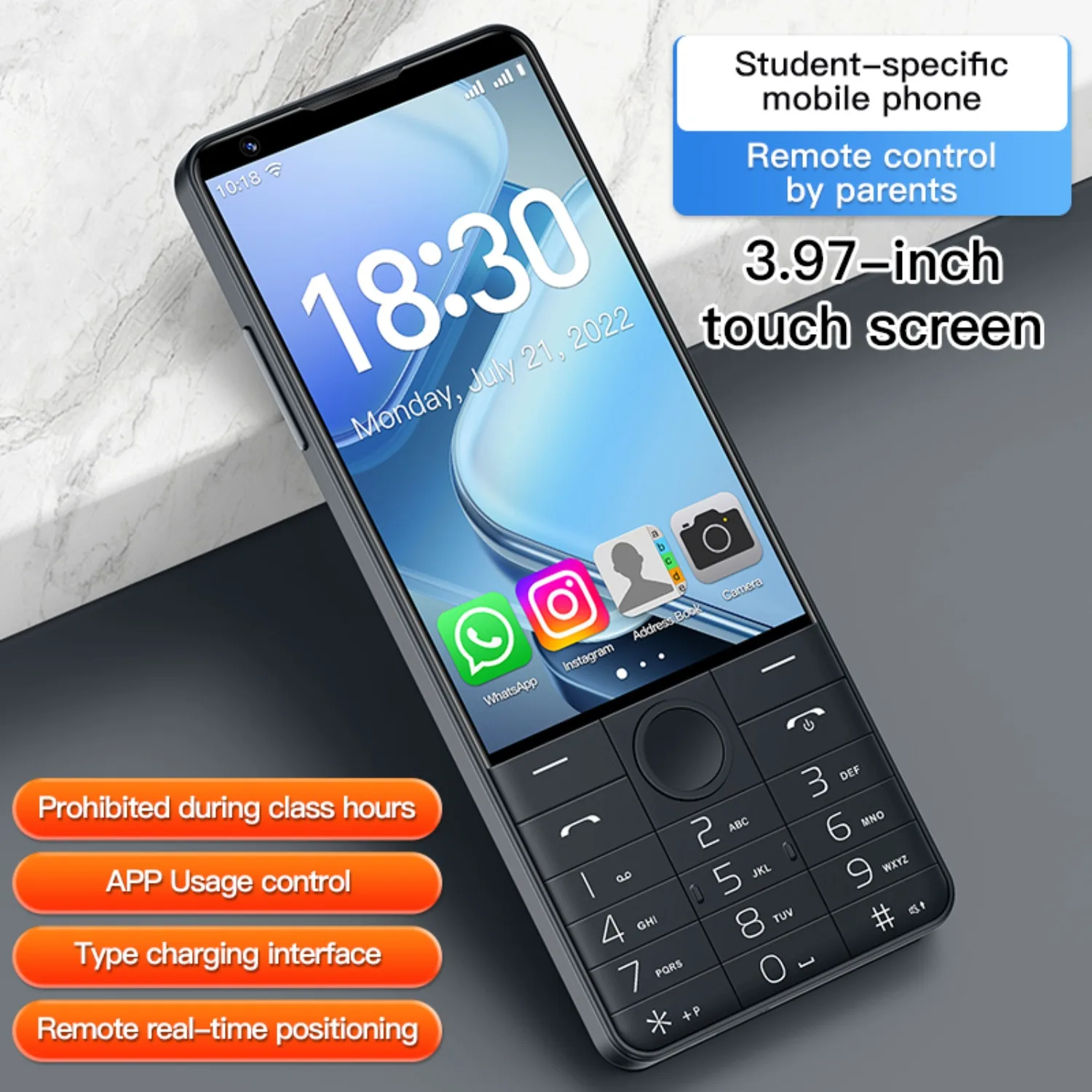 Smartphone UNIWA 4G DOOV R70 pro Ponsel Google Layar 4 inci IPS 6GB+128GB Android14 16MP 2600mAh Whatsapp