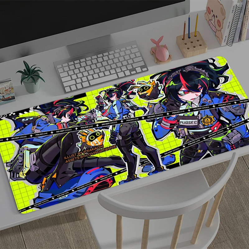 Mousepad Large Zenless Zone Zero Zhu Yuan Gaming Keyboard Gamer Mouse Pad on The Table Desk Mat coaster Anime PC game Mouse Mats
