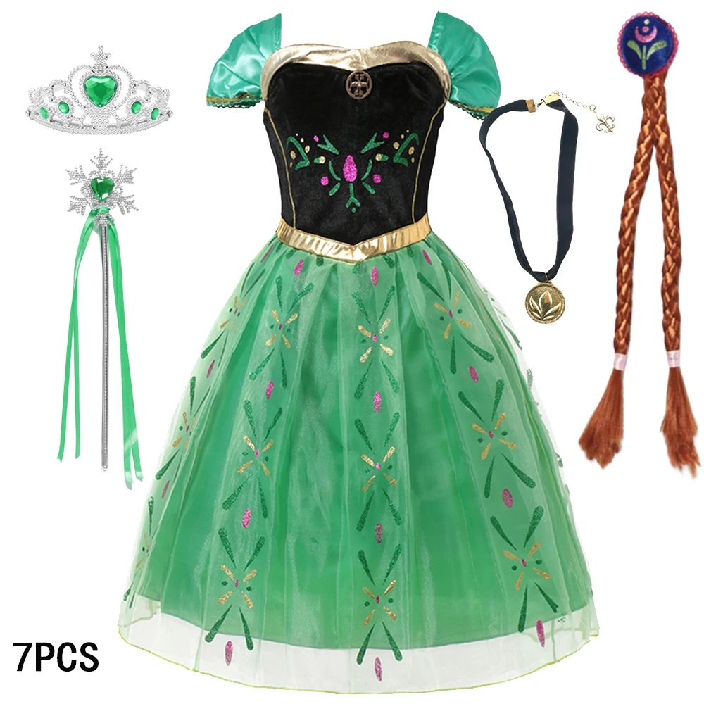 Vestido de princesa feminino congelado, Elsa Vestidos, Cosplay, Fantasia, Halloween, Carnaval, Birthday Party, Roupas infantis, 2024