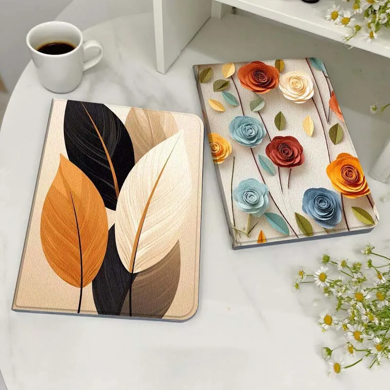 

Colorful Paper Rose Pattern Tablet Case For Samsung Galaxy Tab S7 S8 S9 S10 FE Lite Gift