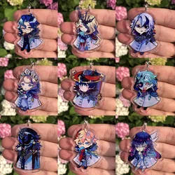Hot Game Impact Scaramouche Doctor Fatui Harbingers Acrylic Keychain Cosplay Keyring Jewelry Accessories For Car Key Gifts