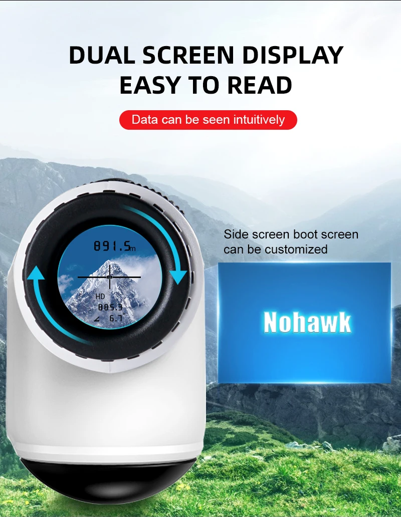 

TULX NP 1000m Accurate Vibration Multi-function Flag Lock Built-in High-adsorption Magnetic St Golf Laser Rangefinder Hunting