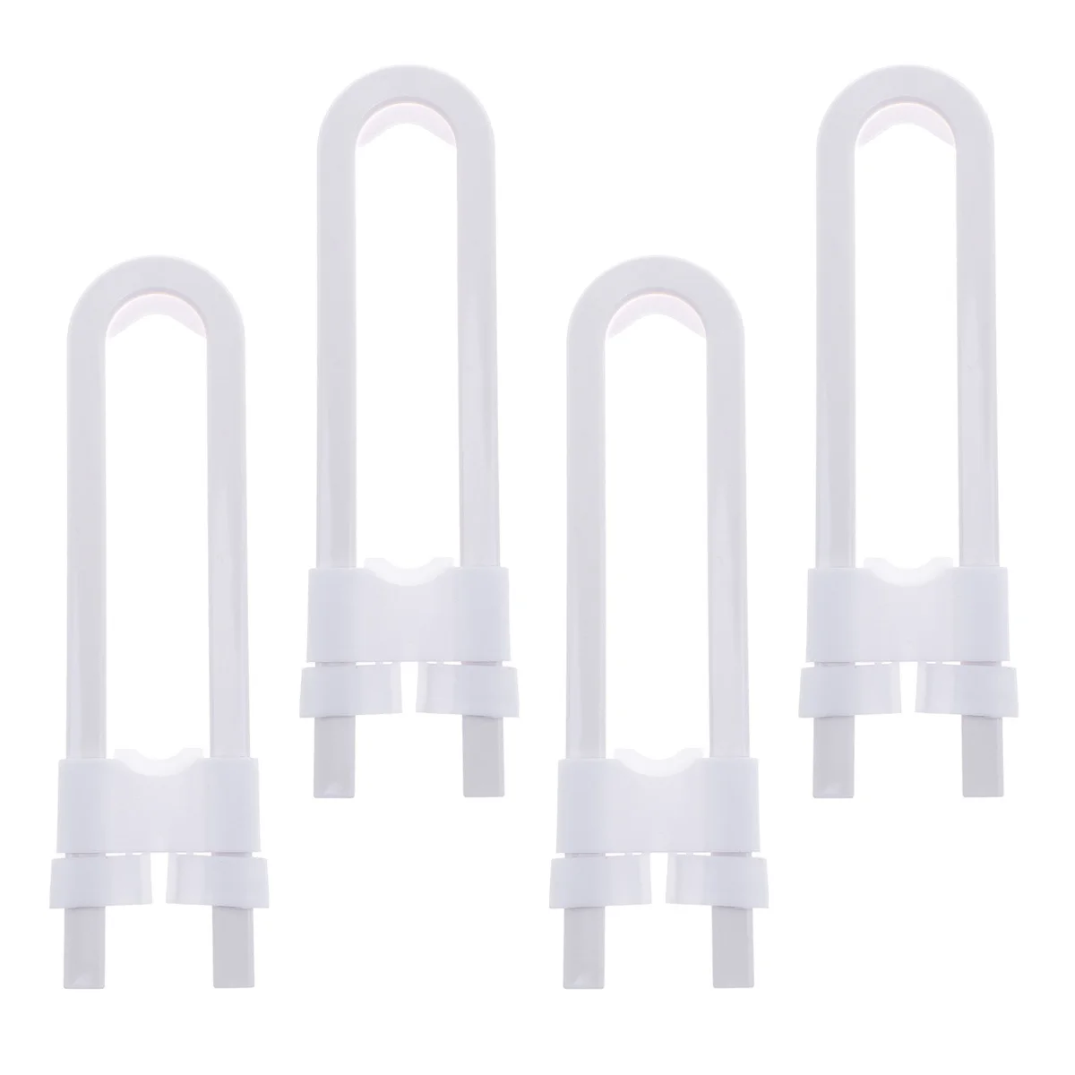 قفل خزانة على شكل حرف U، مزلاج أمان للأطفال للأبواب، قفل خزانة قابل للتعديل، عازل للأطفال، لا حاجة إلى أدوات، مجموعة مريحة مكونة من 4 قطع