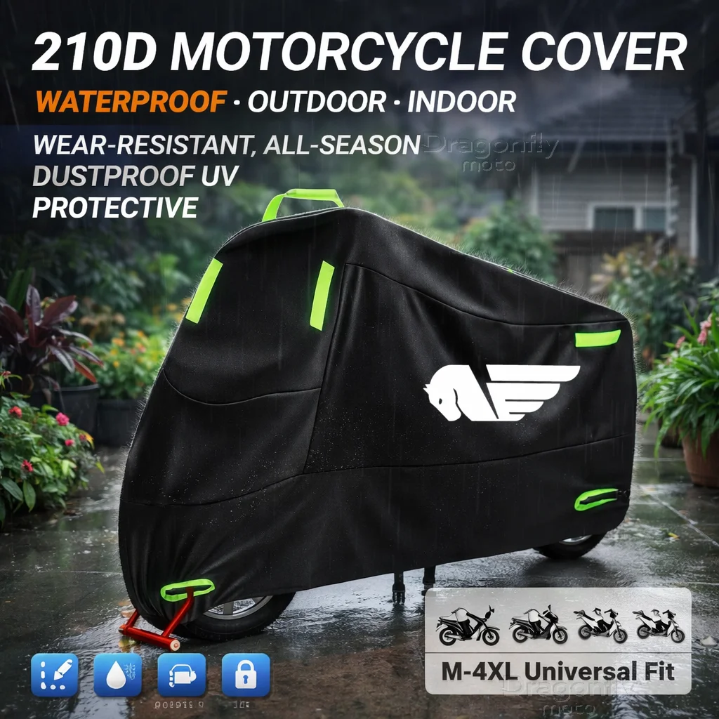 

For Buell XB9/R XB12/R/XT XB9S XB12S XB12Scg Ulysses 1125CR 1125R Motorcycle Cover Waterproof Outdoor Scooter UV Protector Rain