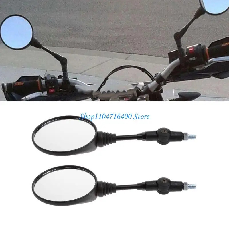 

y1gd Wide Back Sight Reflector 2Pcs Universal Motorcycle Rearview Mirror
