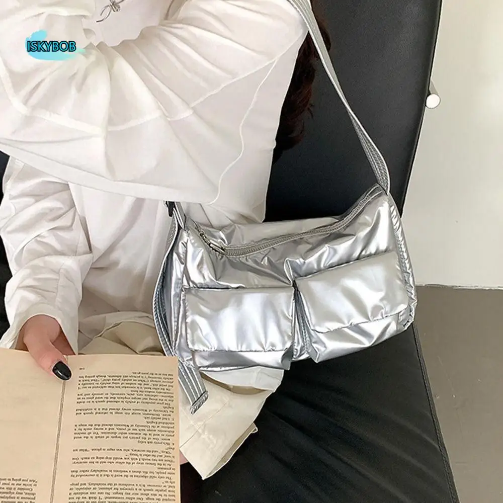 

Нейлоновая сумка на плечо в корейском стиле, сумка с дизайном меньшинств, карманная сумка-тоут Boston, однотонная сумка для подмышек во французском стиле, дорожная сумка