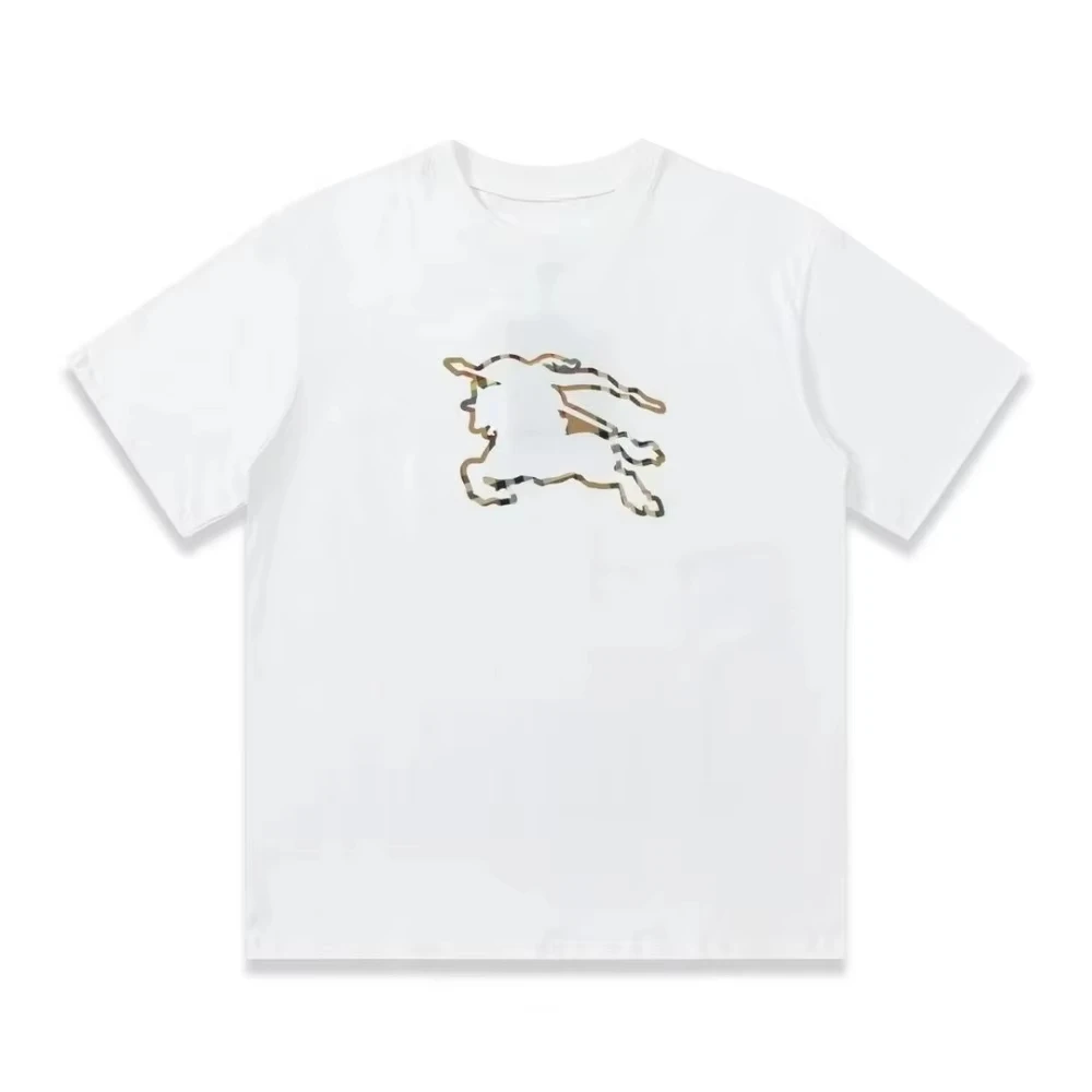 American Trend New Trendy Brand Printed Summer Fashion Cotton High-quality Casual Fitness Hip-hop Men's and Women's T-shir