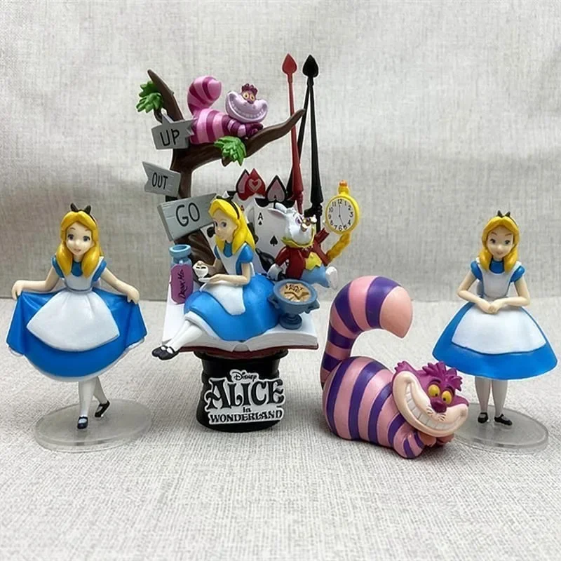 

Disney Alice In Wonderland Princess Action Figure Kawaii Anime PVC Model Doll Figurine Collection Toy Home Decor Festival Gifts