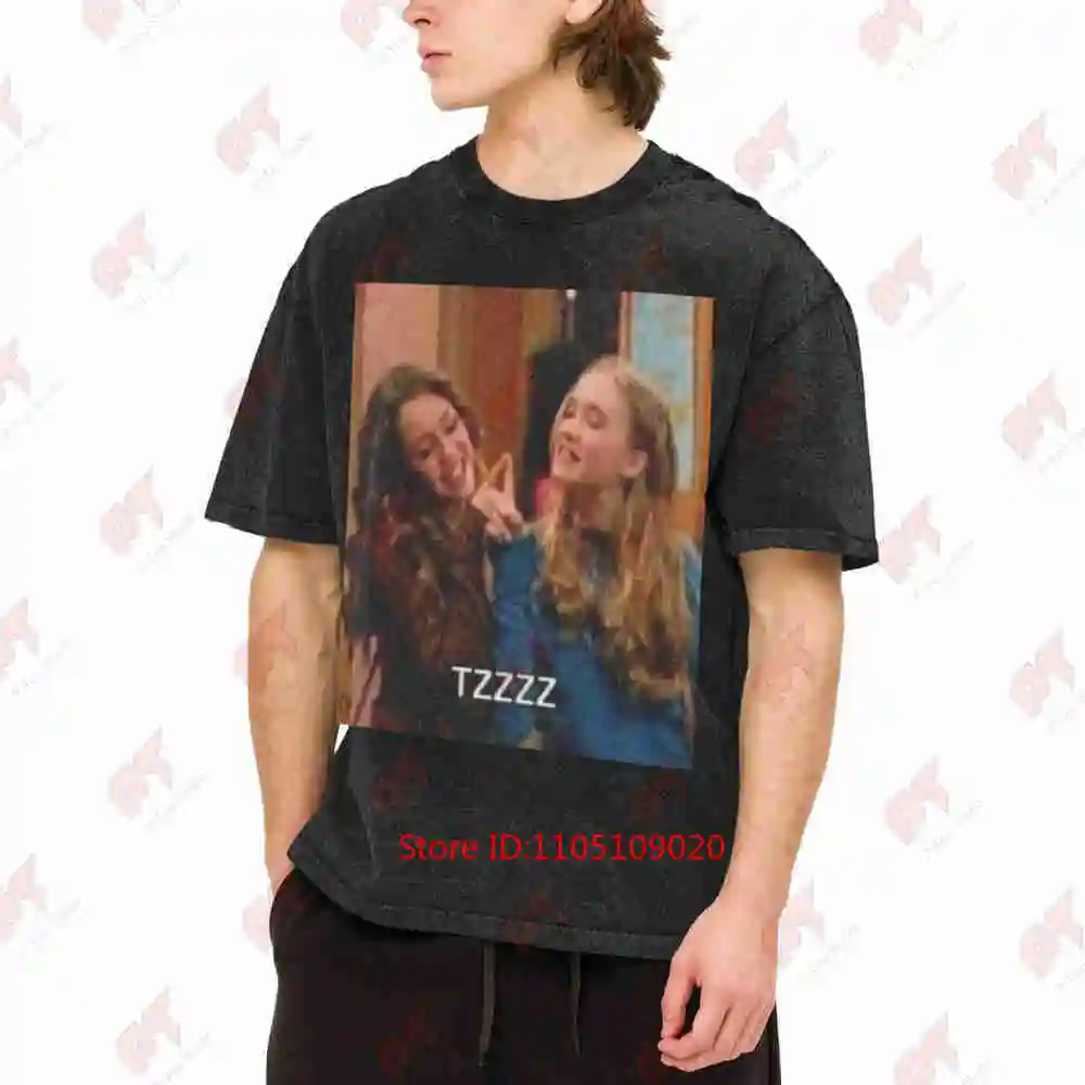 Hannah Montana And Lilly Tzzz Vintage Washed Tee Pure Cotton T-Shirt