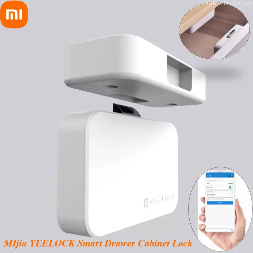 Xiaomi MIjia YEELOCK Smart Drawer Cabinet Lock Anti-Theft Child Safety File Security Keyless Bluetooth APP Unlock