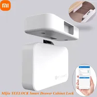 Xiaomi MIjia YEELOCK Smart Drawer Cabinet Lock Anti-Theft Child Safety File Security Keyless Bluetooth APP Unlock