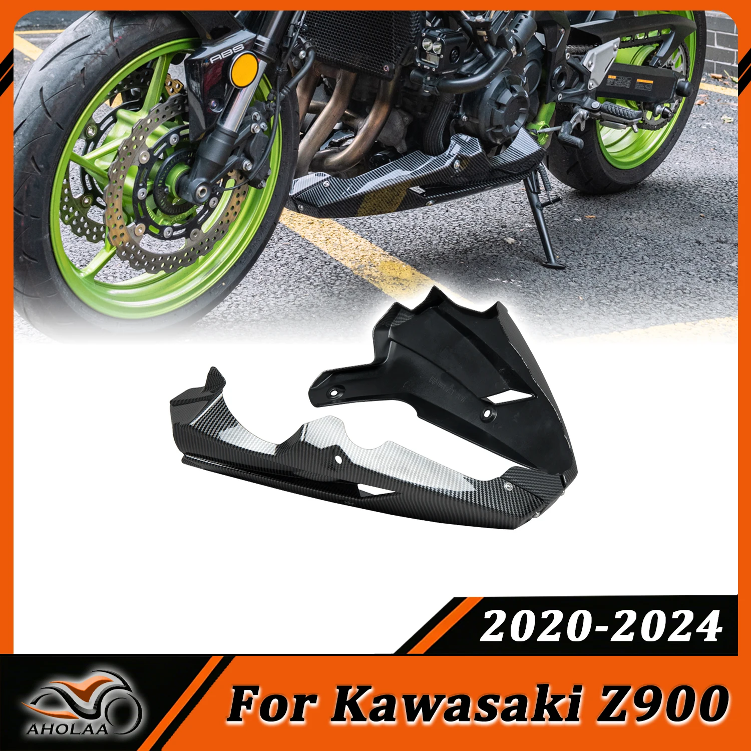 

for Kawasaki Z900 Z 900 2020-2024 Motorcycle Belly Pan Engine Spoiler Lower Fairing Cowling Cover Body Frame Panel