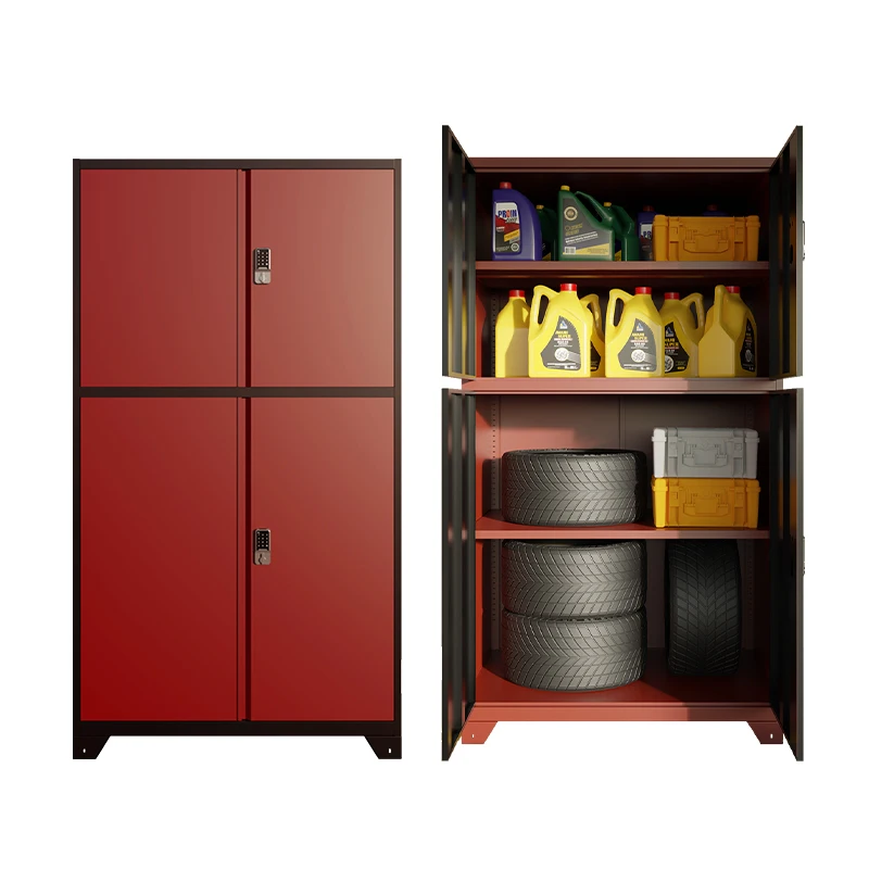 Anti-rust Garage Tool Cabinet  Workshop Lockable Steel Cupboard Large Cabinet