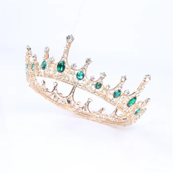 Copricapo da sposa europeo e americano Corona Decorazione torta Abito da sposa Accessori da sposa Accessori per capelli transfrontalieri Rotondi