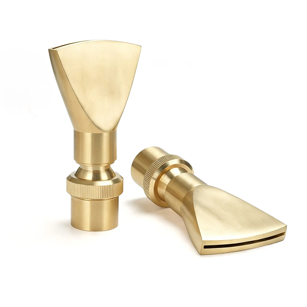 New Premium Adjustable Duckbill Fountain Nozzles, Brass & 304SS Waterscape Rockery Landscape Spray Nozzle, 1/2