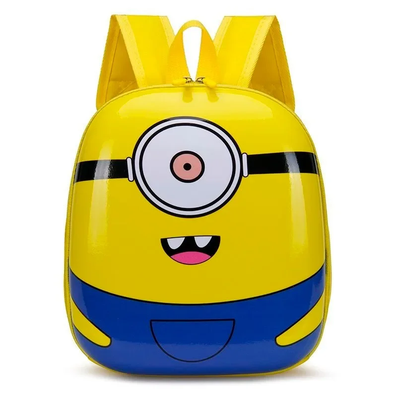 Minionki Anime Cartoon śliczne wodoodporne dziecięce skorupki jajka tornister osobowość twórcza Kawaii plecak do przedszkola prezent