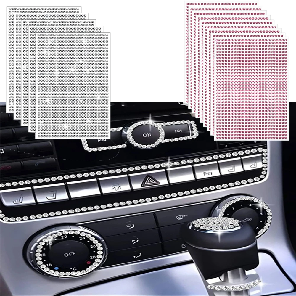 

3mm DIY diamond sticker acrylic self-adhesive shiny crystal car decoration sticker handmade decoration car diamond sticker