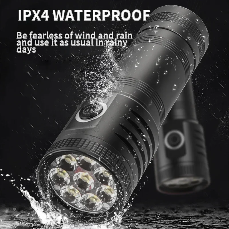 Super Bright 500W Long Range Powerful LED 2000 Meters trong Light Lamp Outdoor Portable Lantern Waterproof