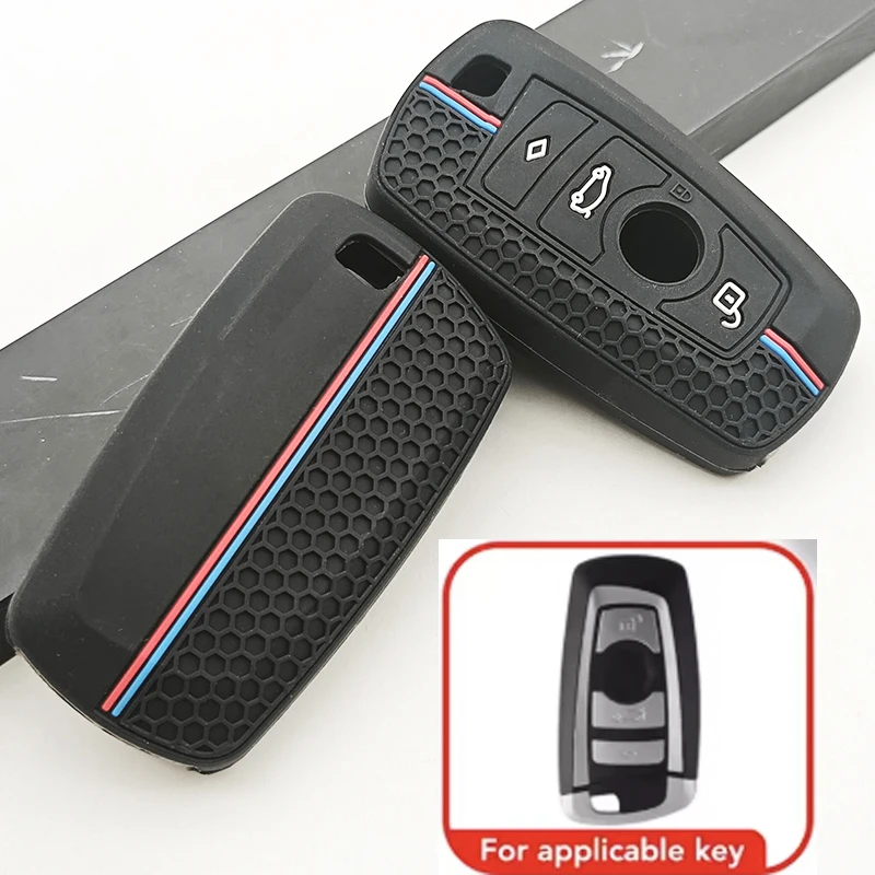 1pc Silicone Car Remote Key Case Cover For BMW 1 2 3 4 5 6 7 Series X1 X3 X4 X5 X6 F36 F25 F26 F30 F34 F10 F20 Z10 G30 F15 F16 view 2
