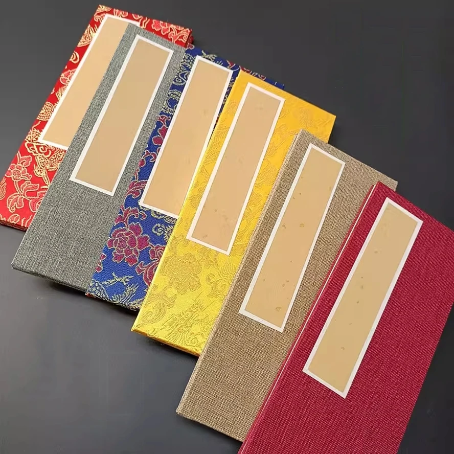 Calligraphy Rice Paper Book, Traditional Accordion Fold, Antique Blank Scroll for Martial Arts Master Ceremony,Art Supplies
