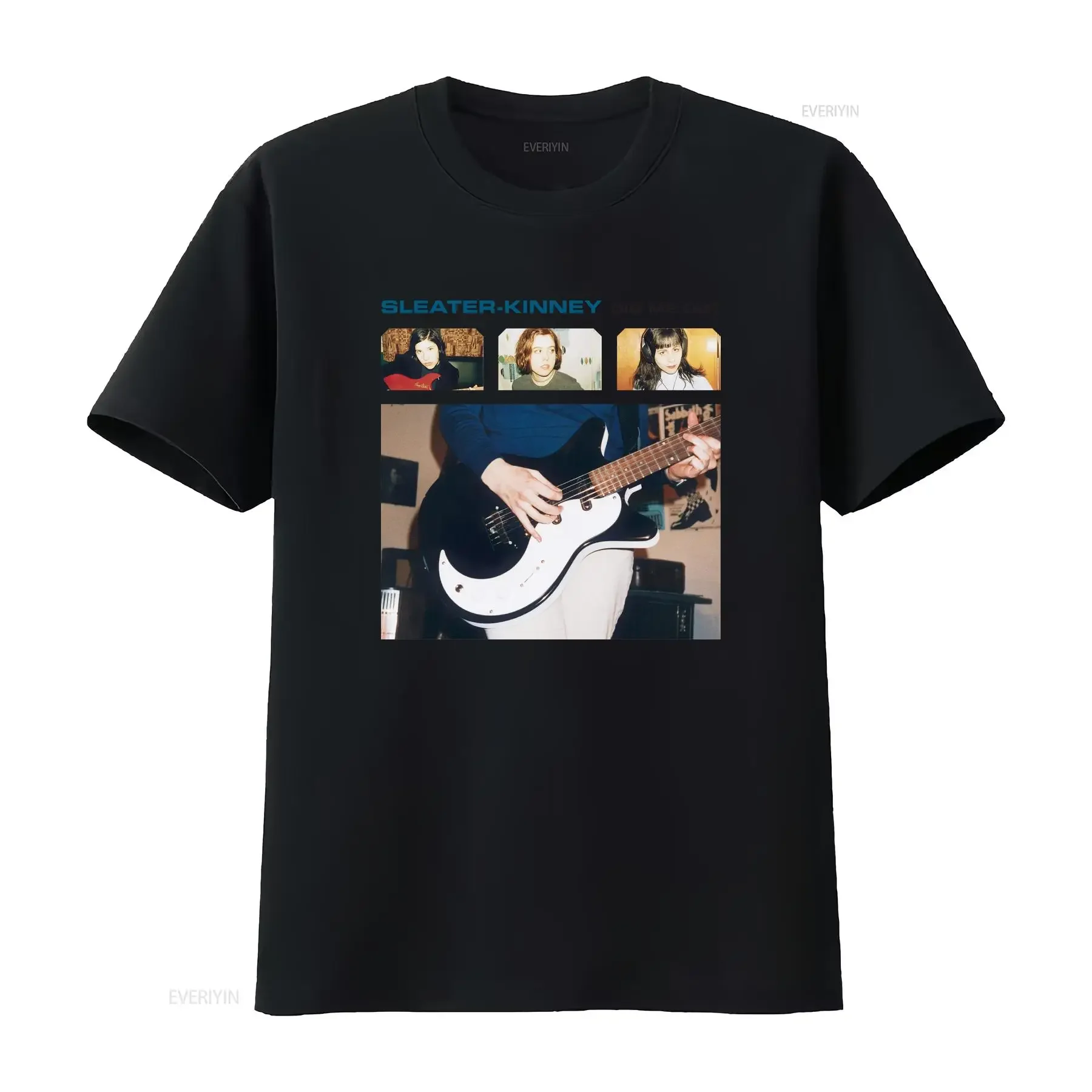 

Хлопковая футболка Sleater Kinney Dig Me Out Album Carrie Brownstein Corin Tucker винтажная стираная дышащая эластичная стильная футболка