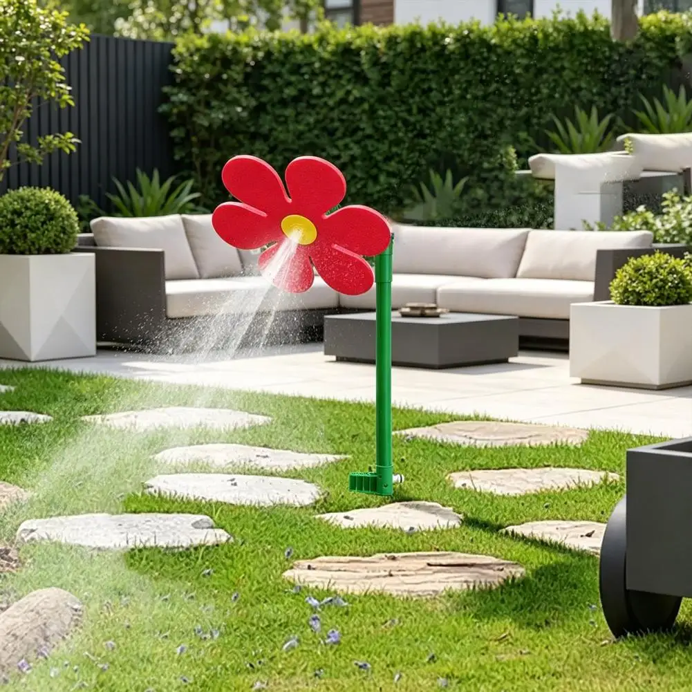 Outdoor Water Sprinkler Daisy Water Sprinkler Daisy 360-degree Rotating Sunflower Lawn Sprinkler Dancing Flower Water for Garden