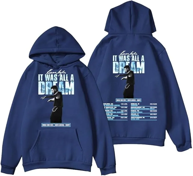 カラン・オウルマ マーチ すべて夢だった ワールドツアー スウェットシャツ 2025 メンズ レディース ヴィンテージ 90年代 ポリエステル 長袖