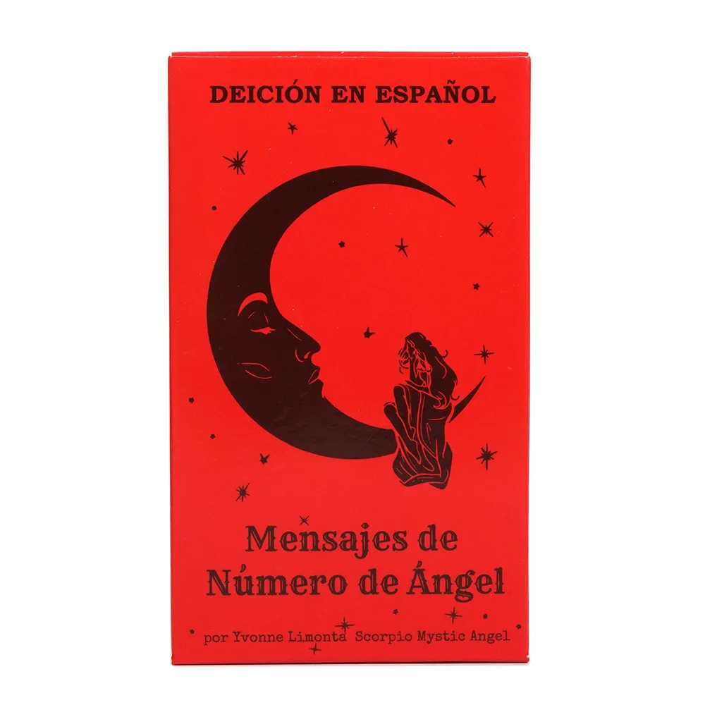 Mensajes de Número de Ángel 53 Cartas, Números Angelicales Spanish Angel Number Messages Tarot Cards Deck Fortune Telling Cards