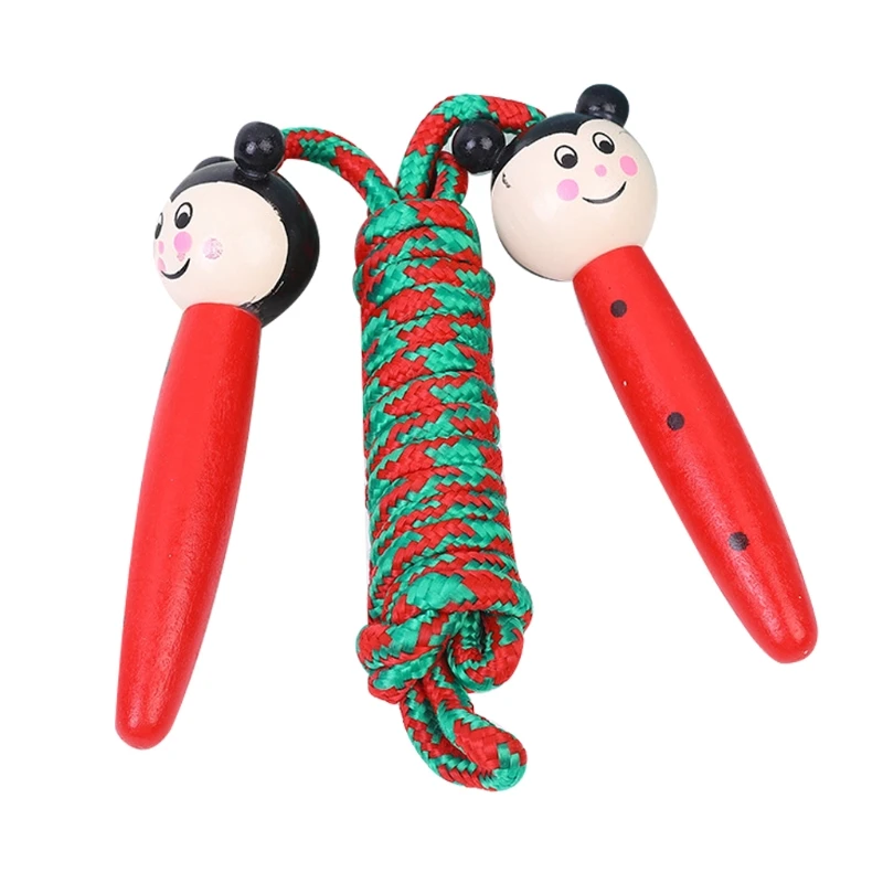 Kid Jump Rope Cotton Skipping Rope With Wooden Handle Skipping Rope Adults Children Fitness Exercise Jumping Ropes