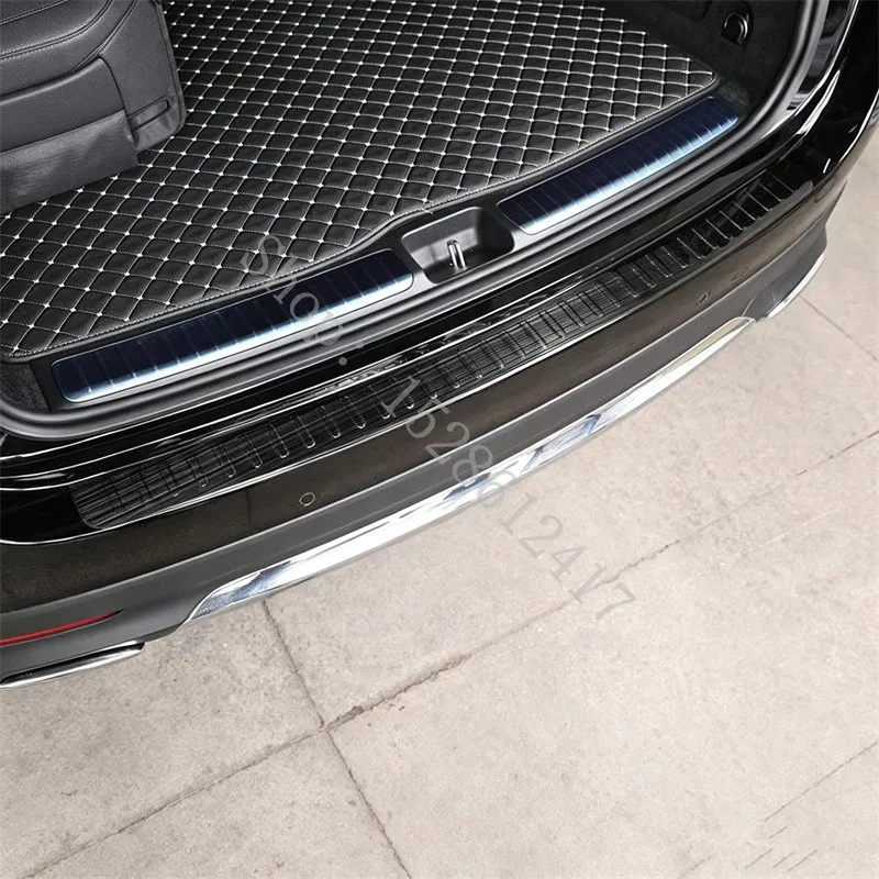Autozubehör Heckstoßstangenschutz Kofferraumleistenabdeckung Zierleiste für Mercedes Benz GLE GLS Klasse W167 X167 2020-2026 – Detail 13