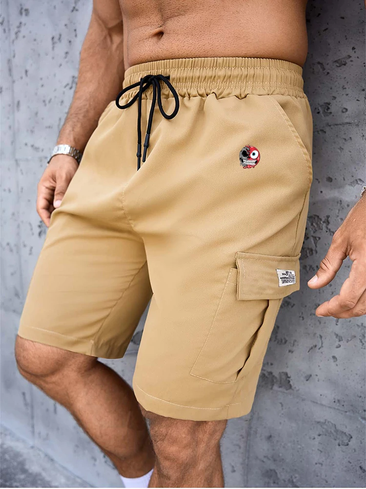 Comfortable Short Men's Multi-functional Casual Micro-elastic Elastic Drawstring Shorts Fitness Training Comfortable Fashionable