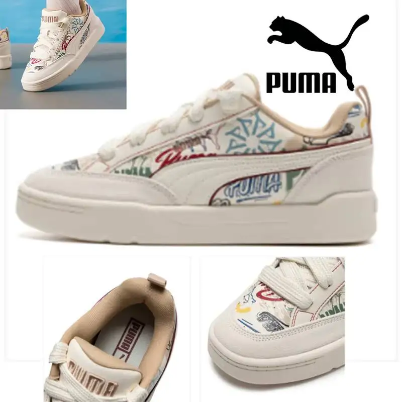 2026 new Puma Mid Top Low Top Skate Shoes Anti Slip Lightweight Comfort Casual Walking Sneakers 405258-02