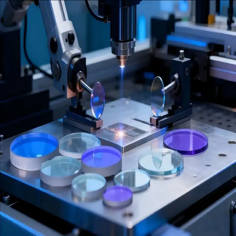 Lente protetora a laser 20*5, resistente ao calor, resistente à corrosão, com transmitância de luz de até 99,9%